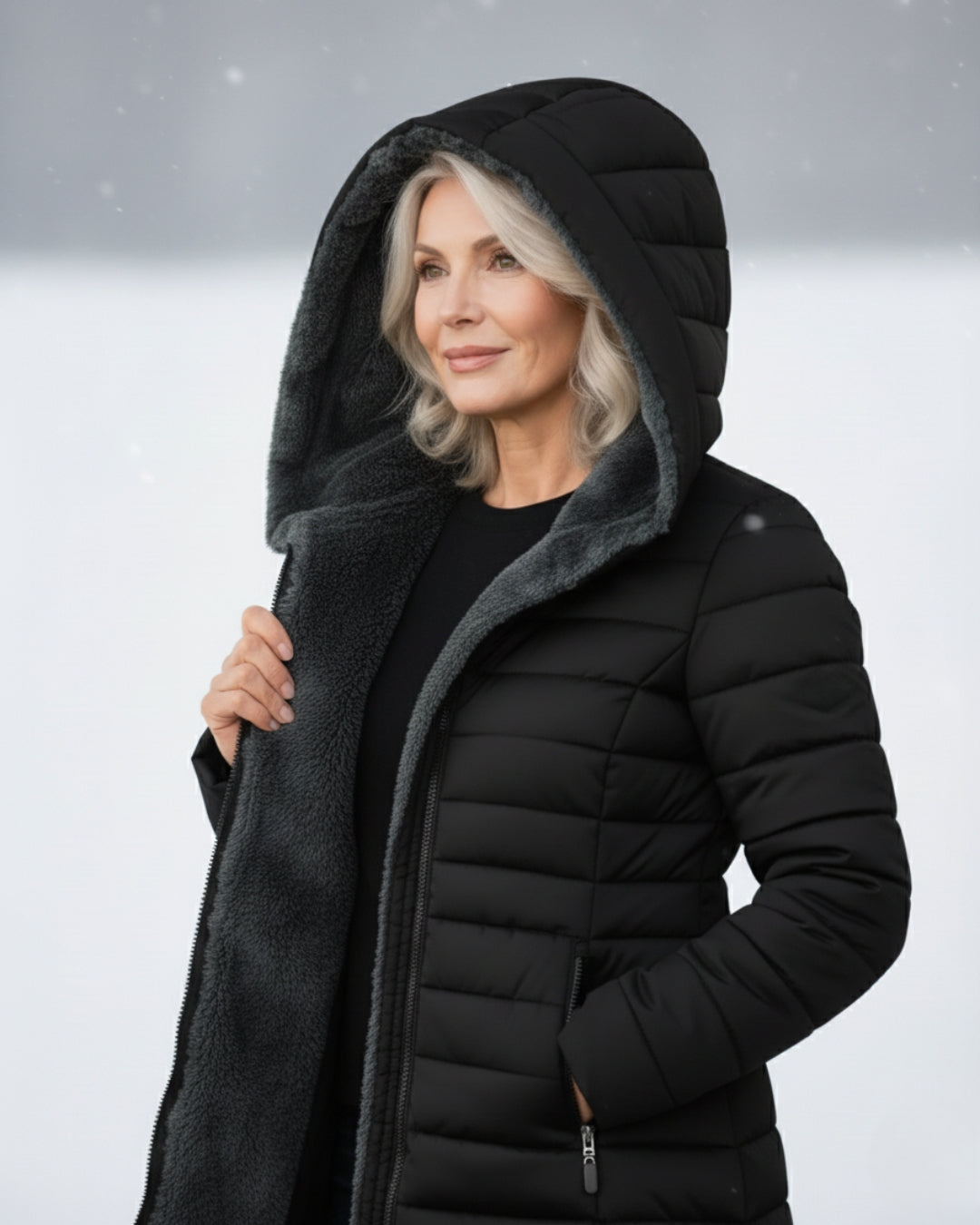 Rebecca – Padded Winter Coat with Hood