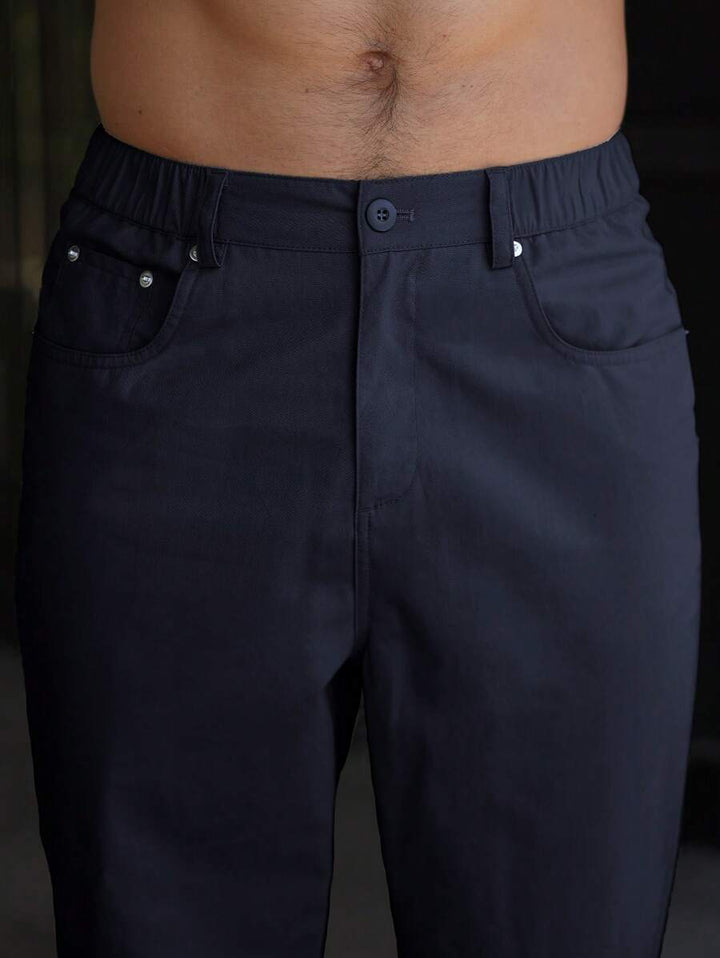 Men's Plain Straight Legged Khaki Pants