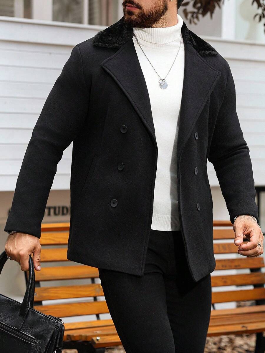 Men’s Classic Double-Breasted Coat