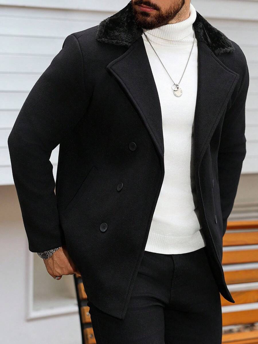 Men’s Classic Double-Breasted Coat