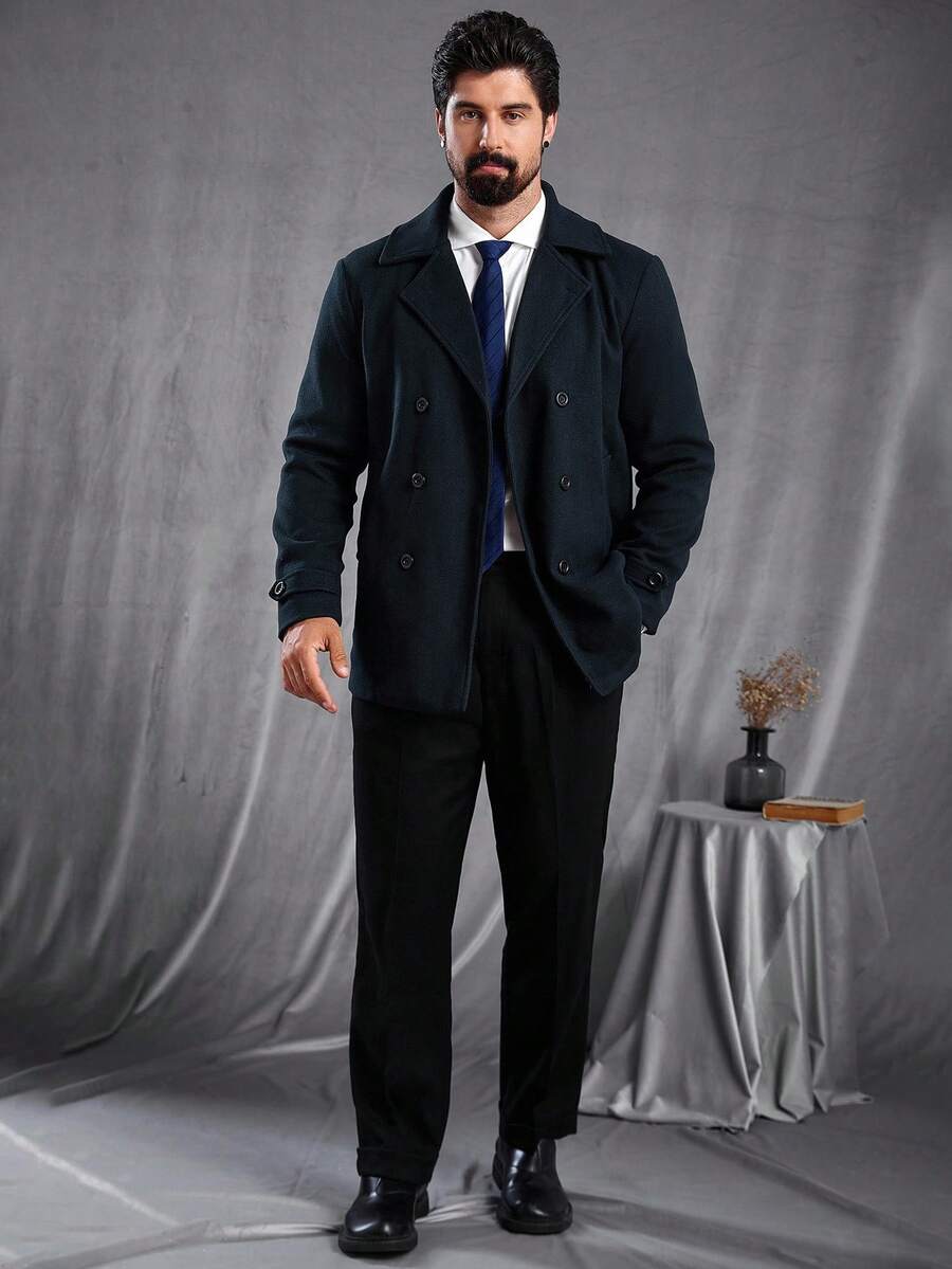 Men’s Classic Double-Breasted Coat