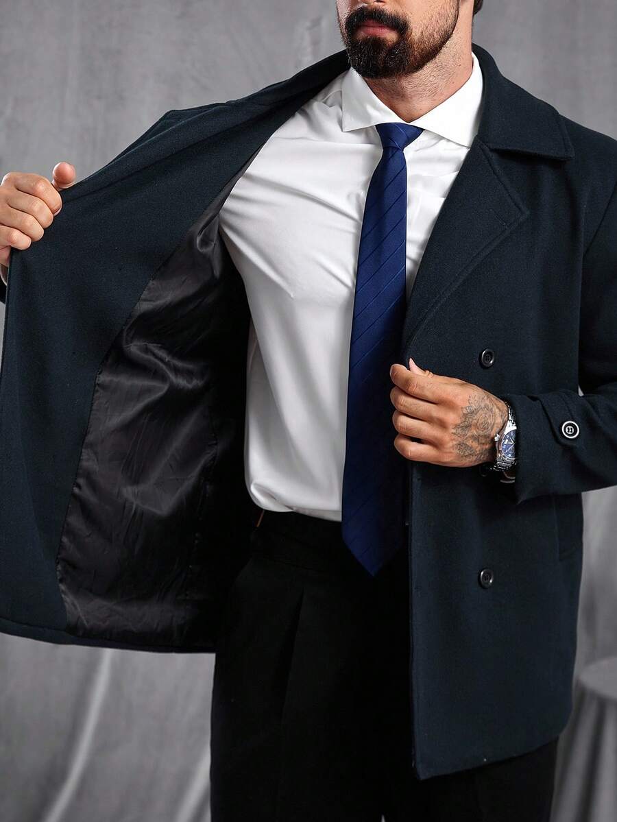 Men’s Classic Double-Breasted Coat