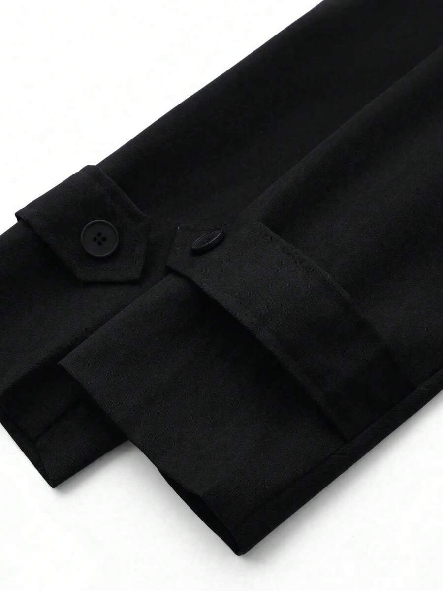 Women's Navy Blue Lace Up Windbreaker