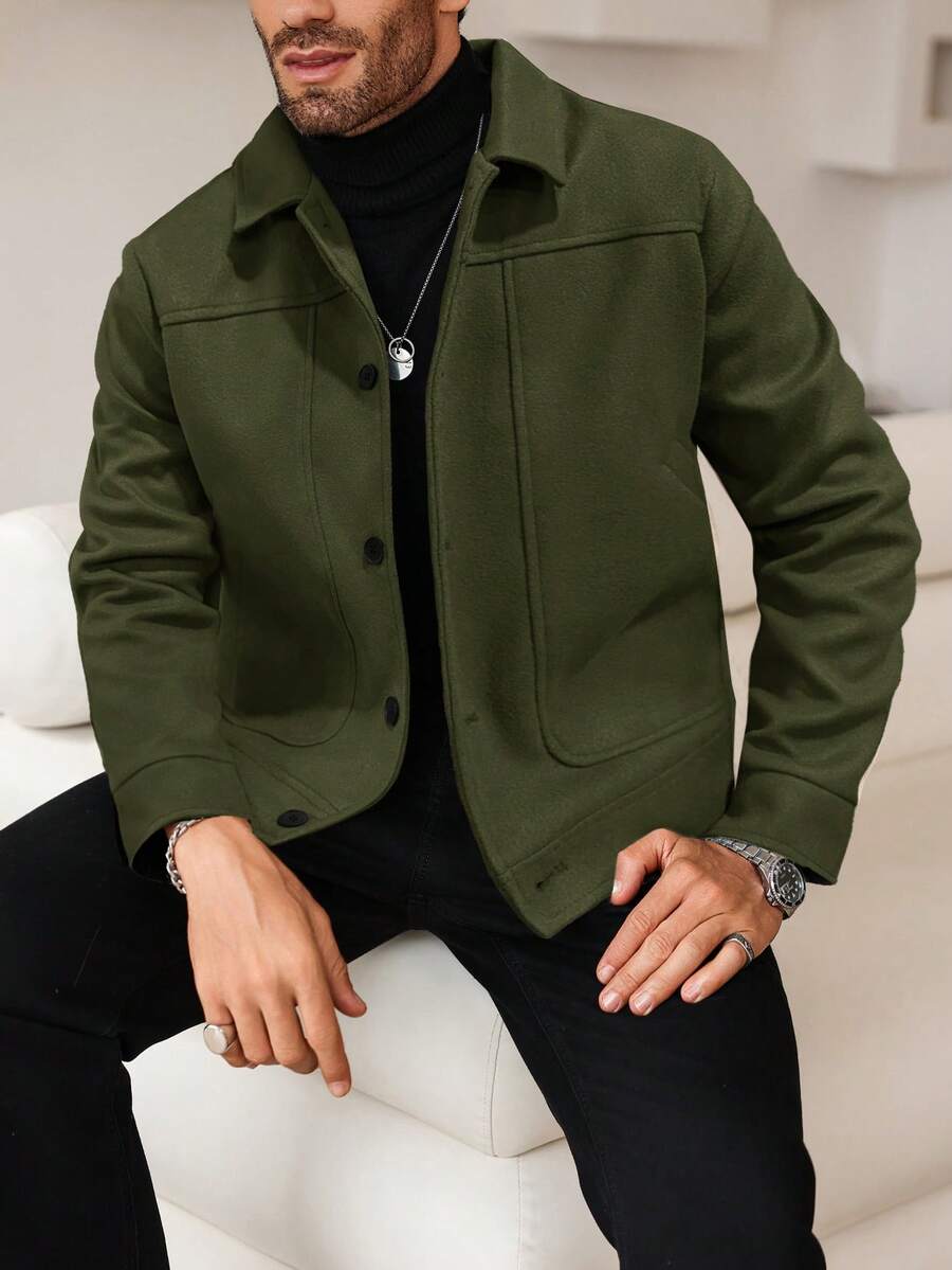 Men's Woolen Short Jacket
