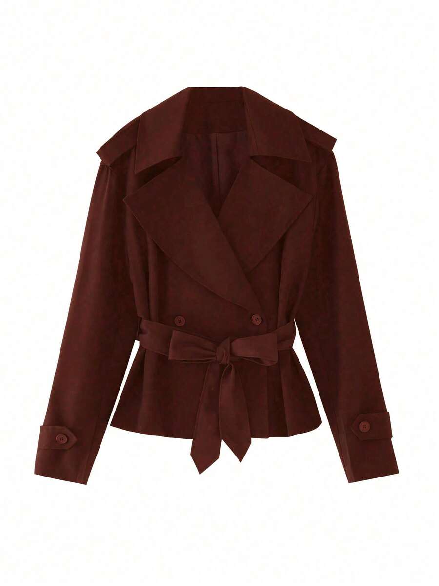 Women's Navy Blue Lace Up Windbreaker