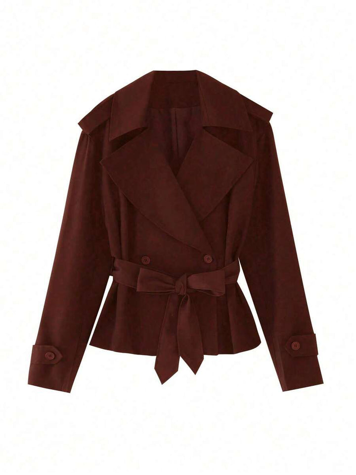 Women's Navy Blue Lace Up Windbreaker