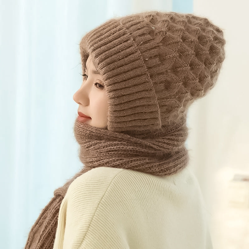 Esther | Windproof Hat and Scarf with Fleece Lining