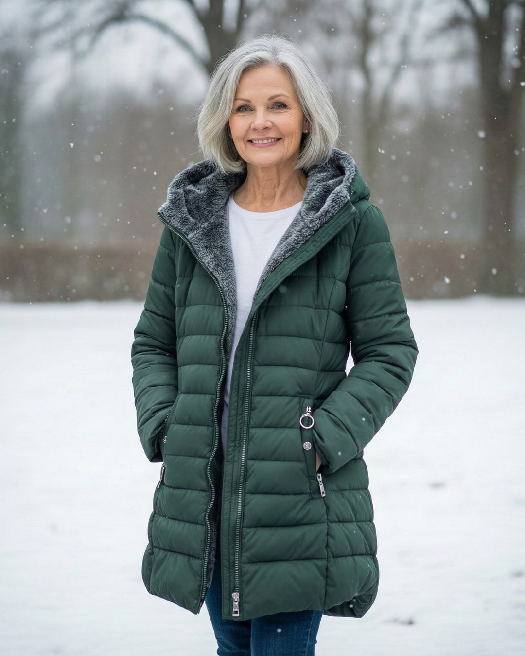 Rebecca – Padded Winter Coat with Hood