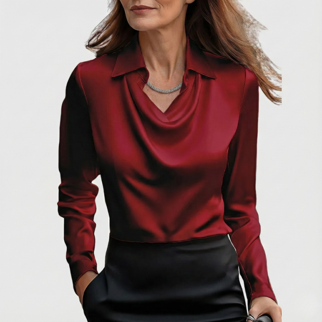 Brooklyn | Comfortable and Elegant Satin Blouse