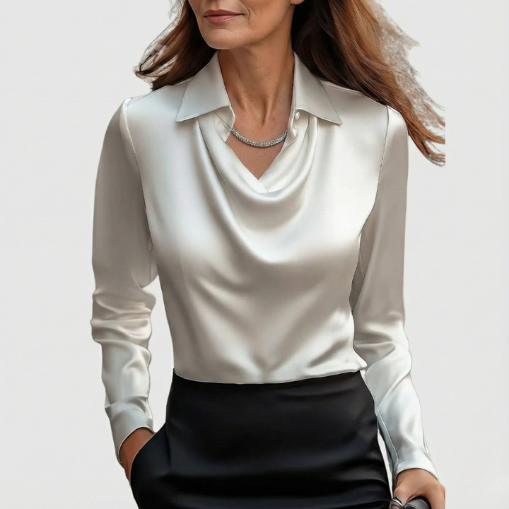 Brooklyn | Comfortable and Elegant Satin Blouse