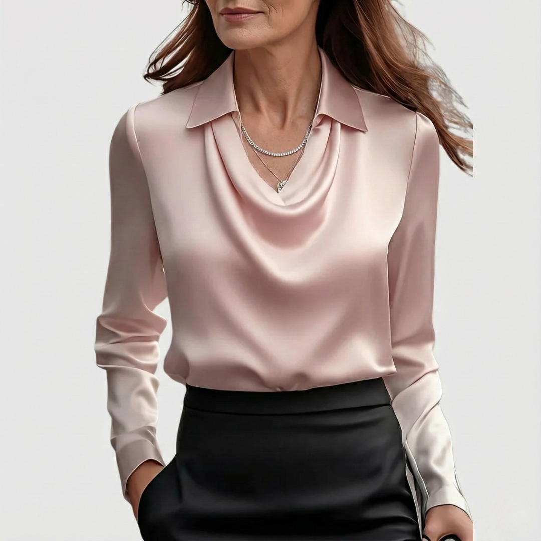 Brooklyn | Comfortable and Elegant Satin Blouse