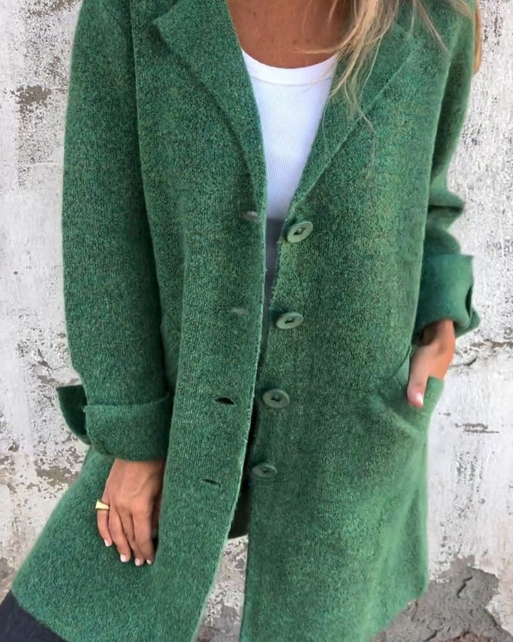 MAILA Long Relaxed Coat with Lapels