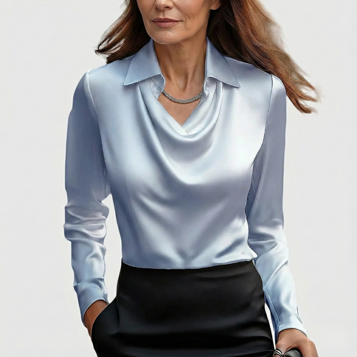 Brooklyn | Comfortable and Elegant Satin Blouse