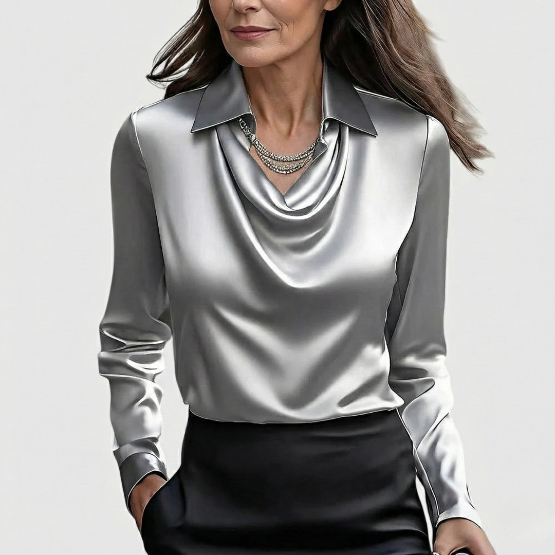 Brooklyn | Comfortable and Elegant Satin Blouse