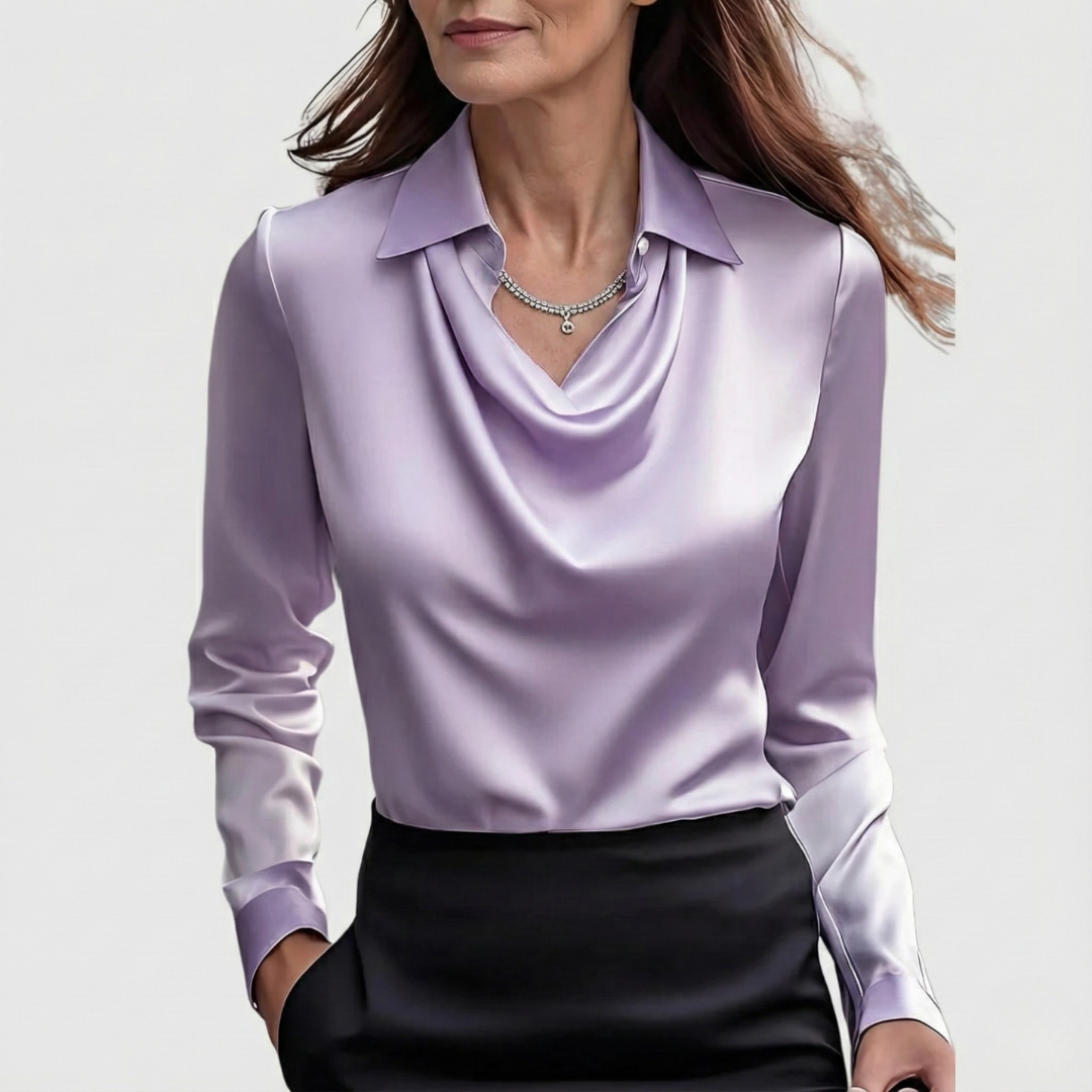 Brooklyn | Comfortable and Elegant Satin Blouse