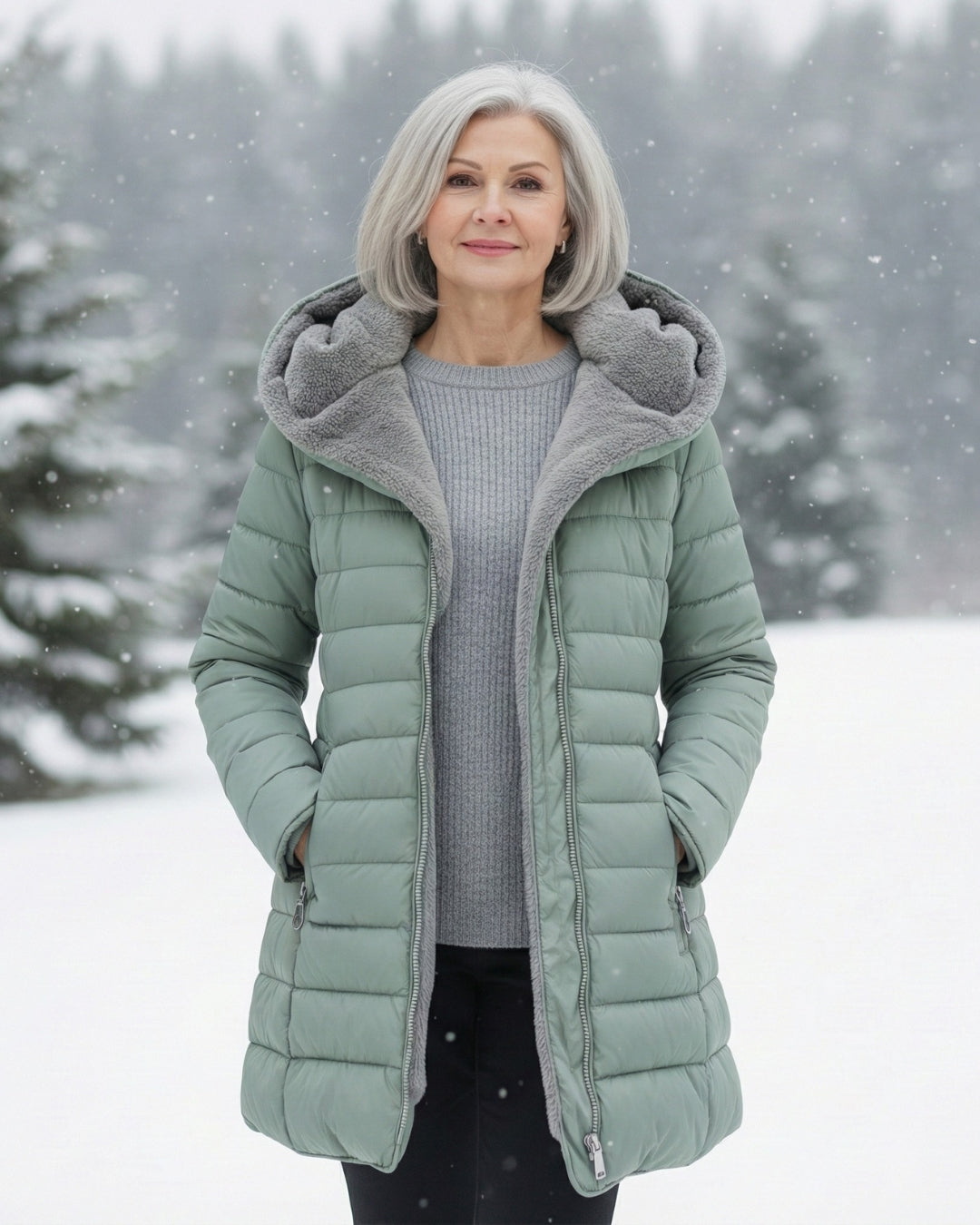 Rebecca – Padded Winter Coat with Hood