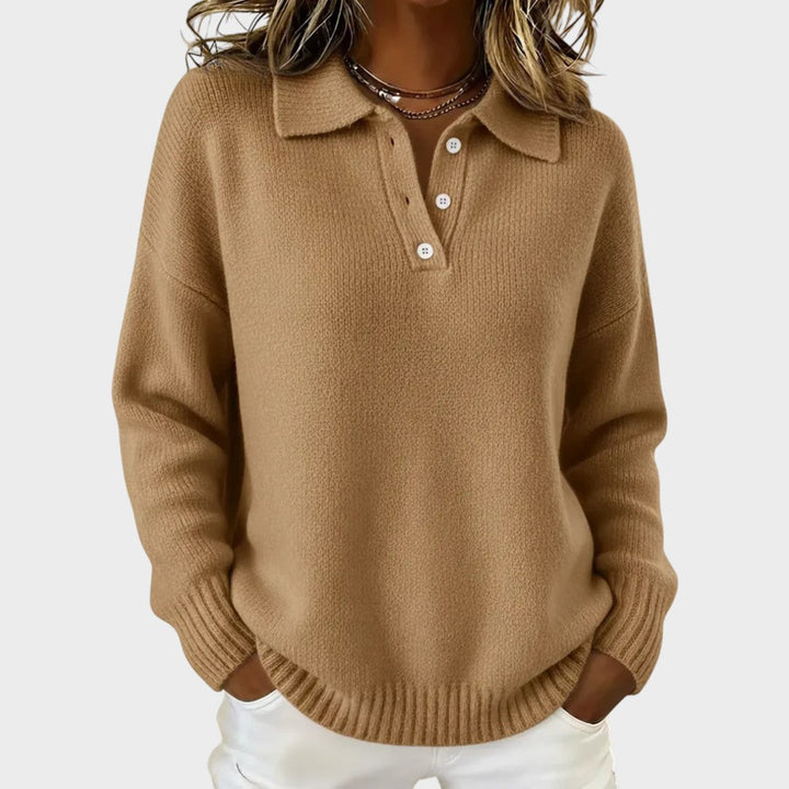 Aneeka | Elegant Long Sleeve Knit Sweater