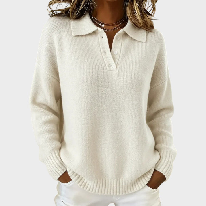 Aneeka | Elegant Long Sleeve Knit Sweater