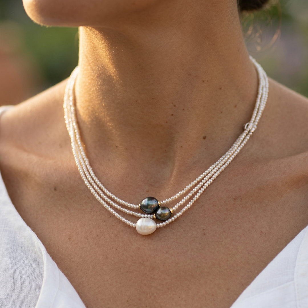 Vintage Natural Pearl Necklace