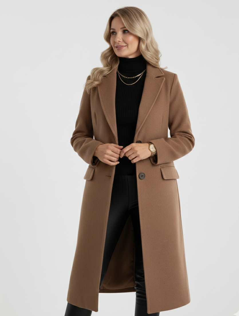 Moa™ | Elegant Long Coat with Timeless Style