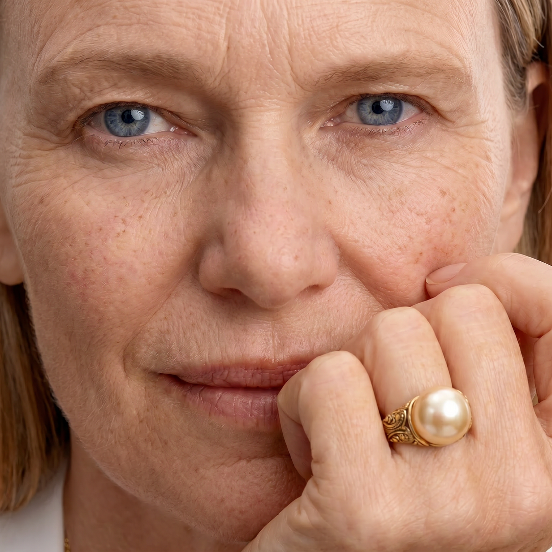 Timeless Vintage Pearl Gold Ring