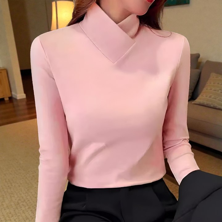 Eva Elegant V-Neck Top