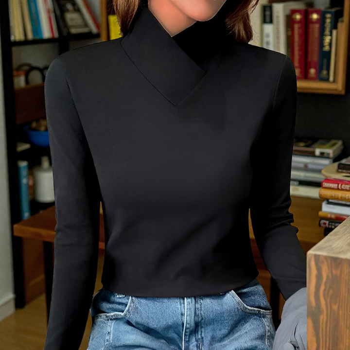 Eva Elegant V-Neck Top