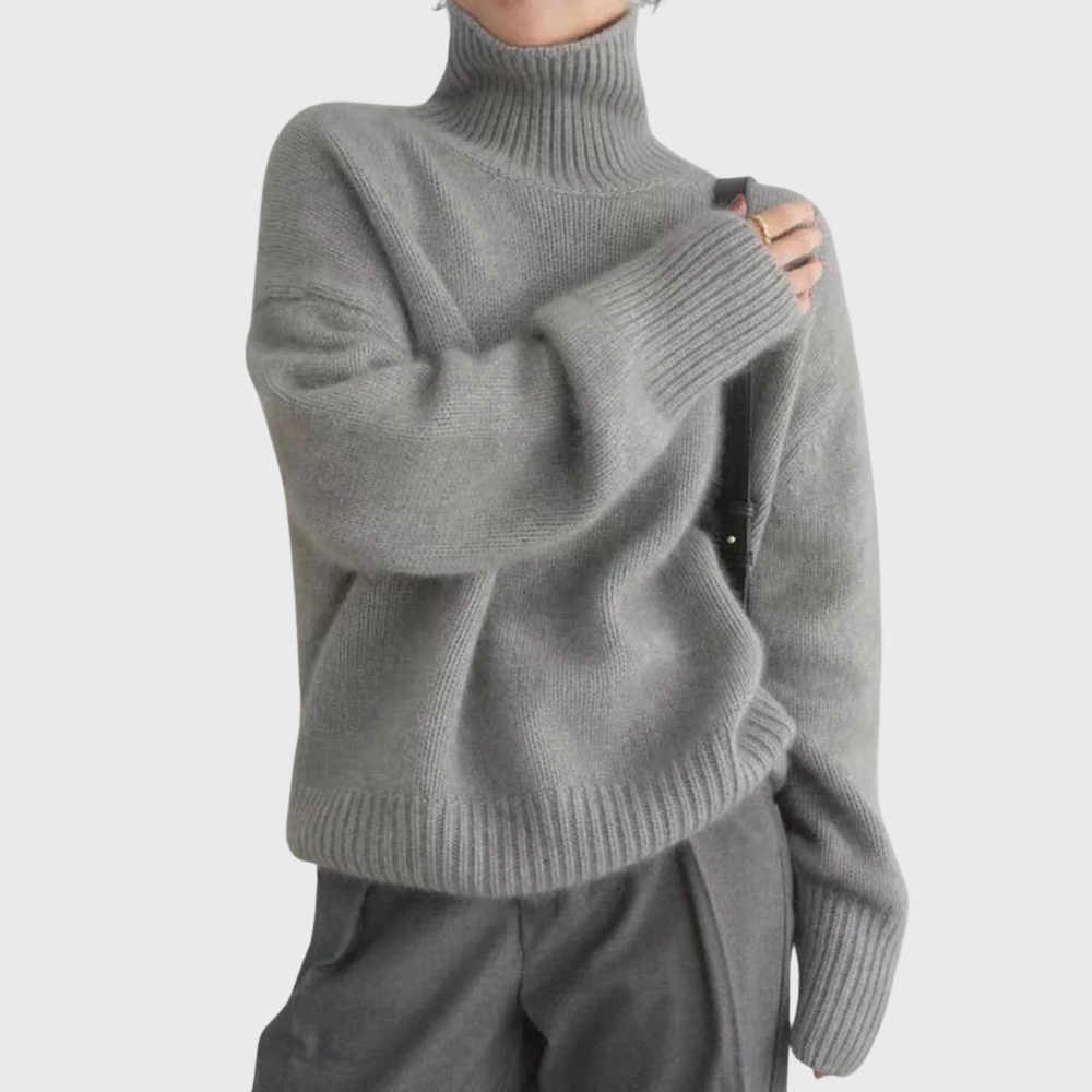 Cashmere High Neck Sweater
