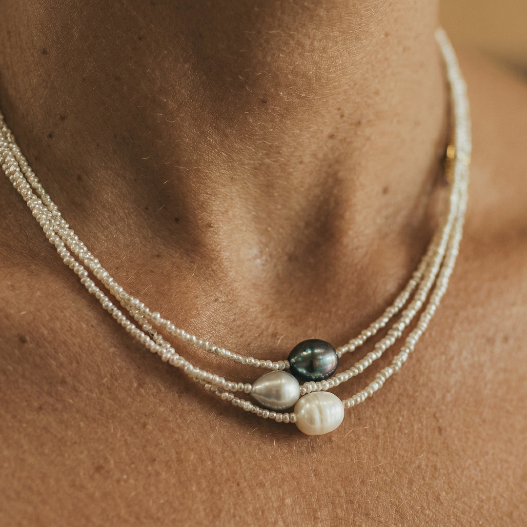 Vintage Natural Pearl Necklace