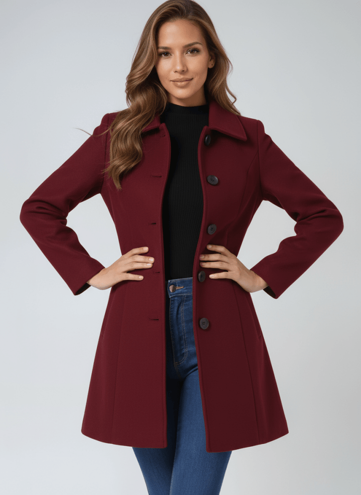 Emma – Classic Coat with Button Closure