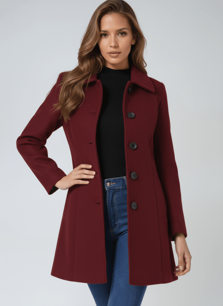 Emma – Classic Coat with Button Closure