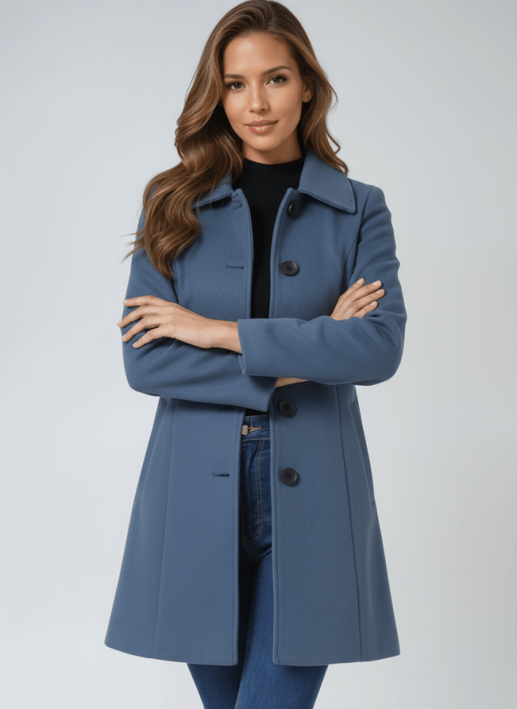 Emma – Classic Coat with Button Closure