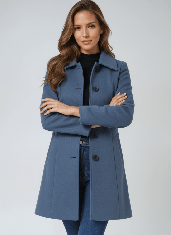 Emma – Classic Coat with Button Closure