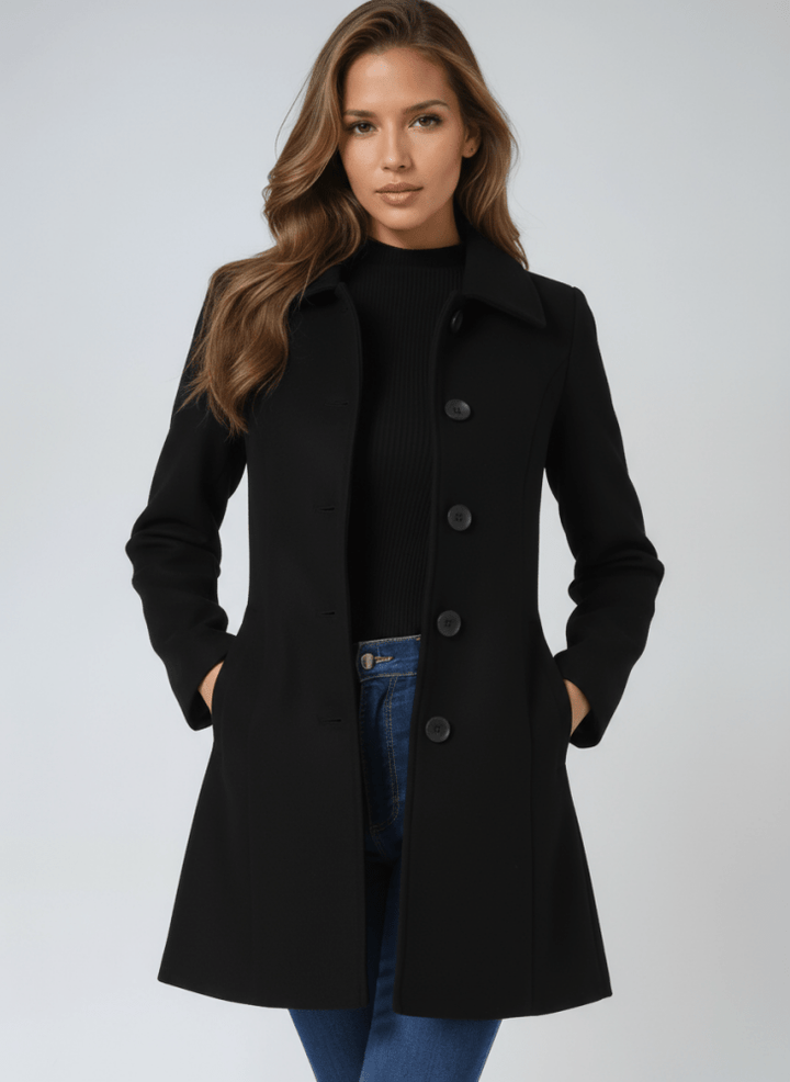 Emma – Classic Coat with Button Closure