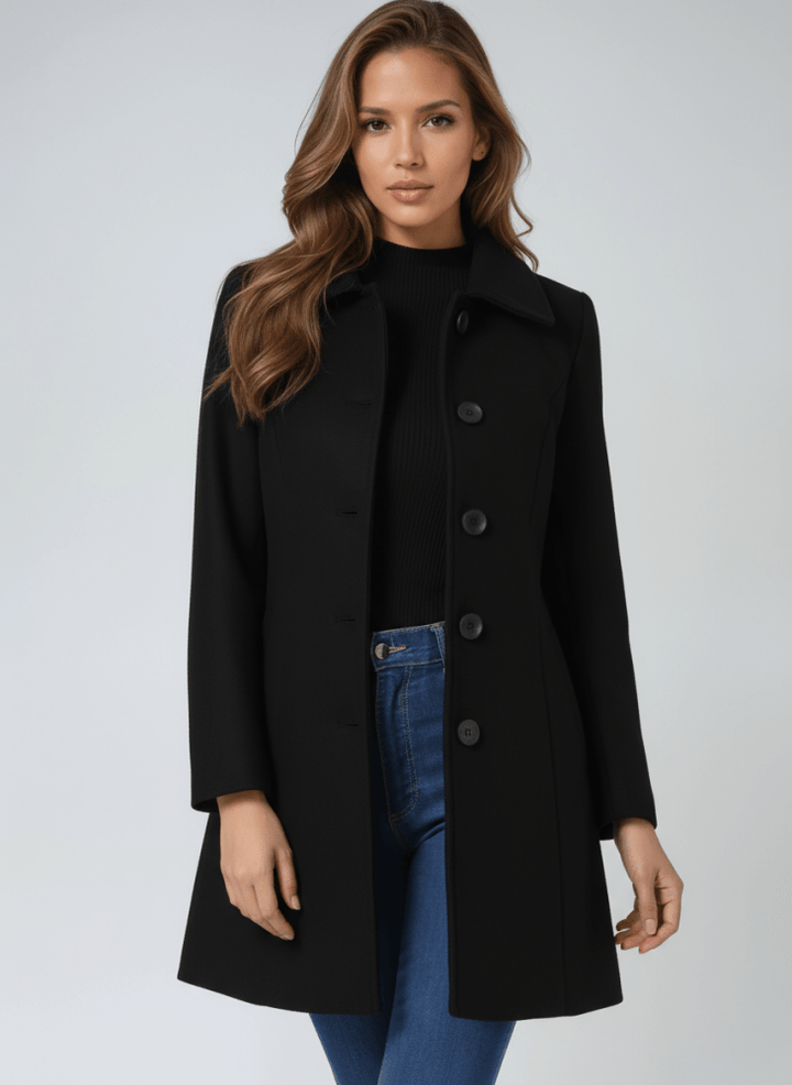 Emma – Classic Coat with Button Closure