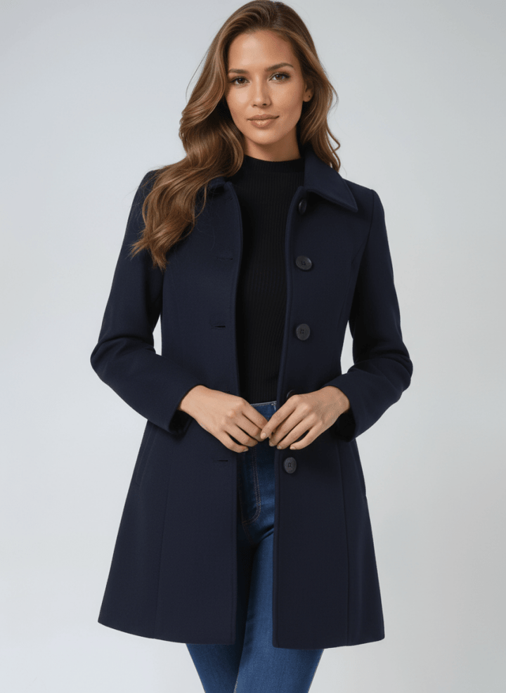 Emma – Classic Coat with Button Closure
