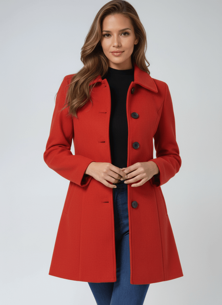 Emma – Classic Coat with Button Closure