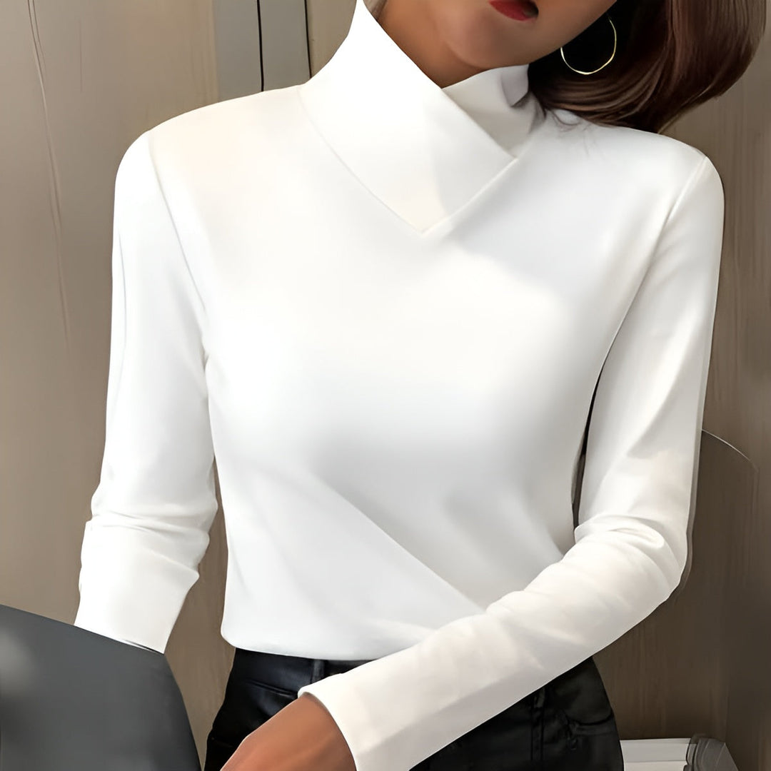 Eva Elegant V-Neck Top