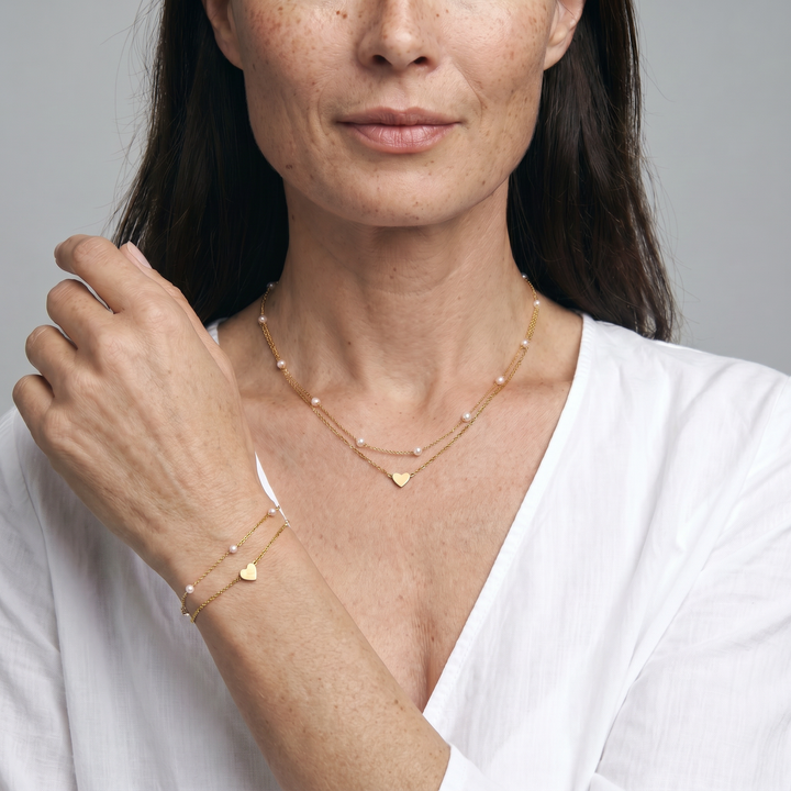 Elegant Minimalist Necklace & Bracelet Set