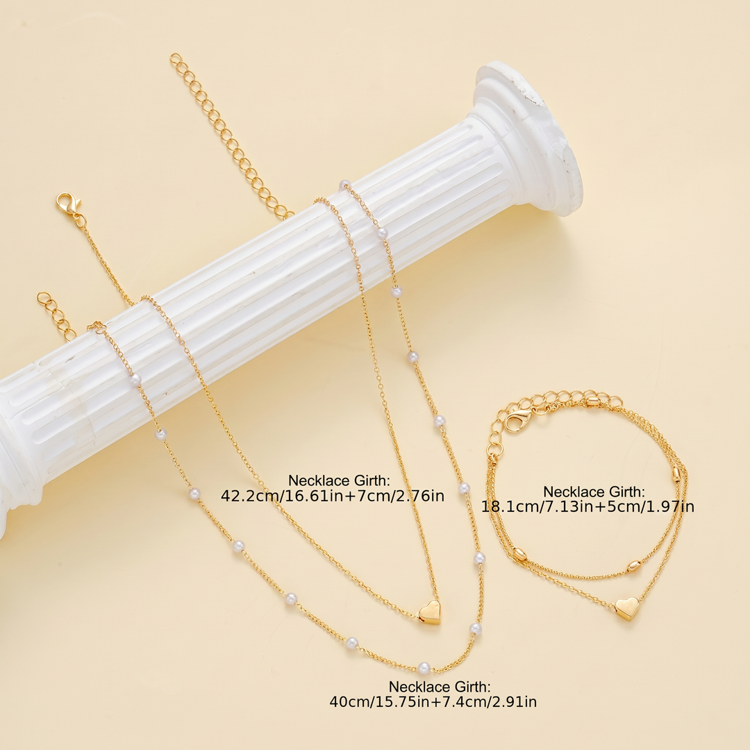 Elegant Minimalist Necklace & Bracelet Set