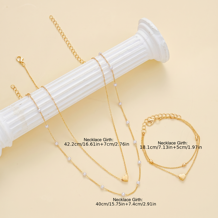 Elegant Minimalist Necklace & Bracelet Set
