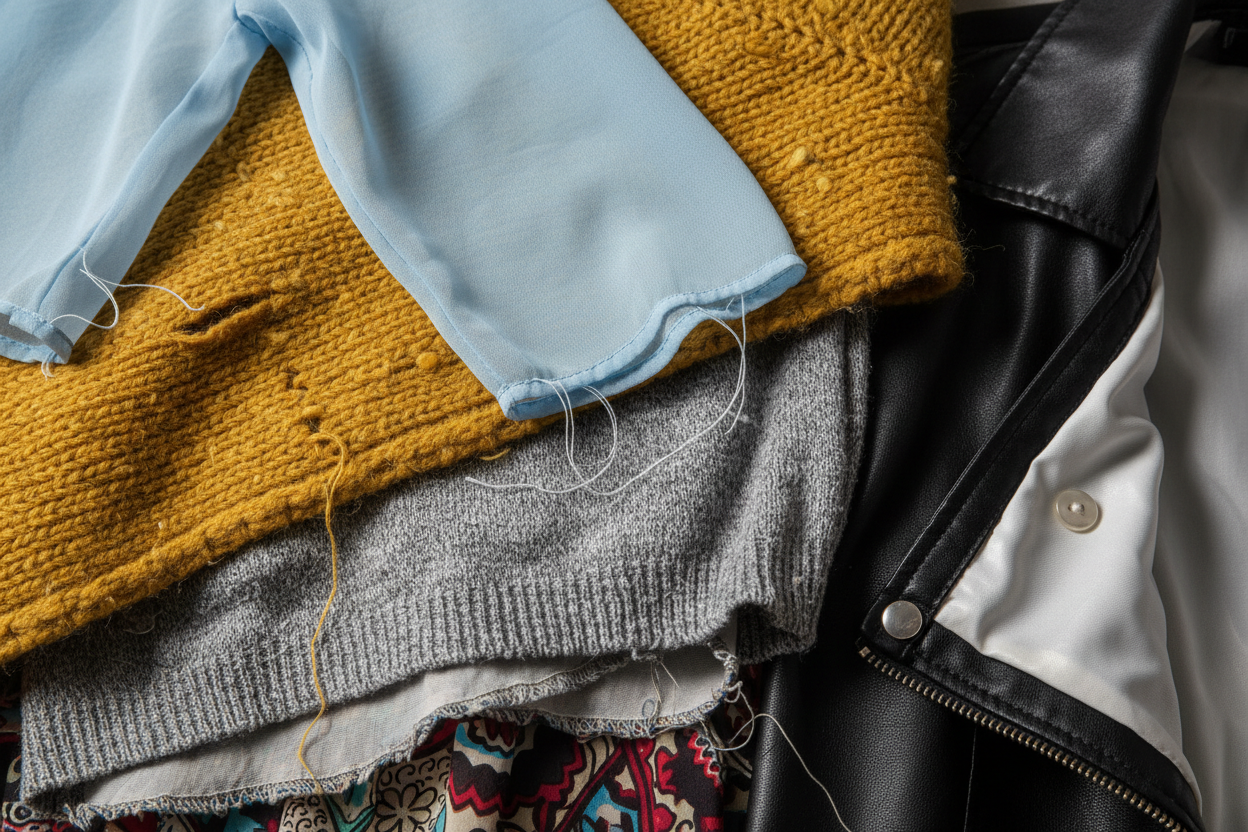 put different type of clothes togheter