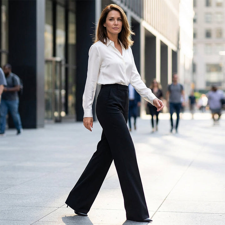 High-Waist Tailored Pants for Women