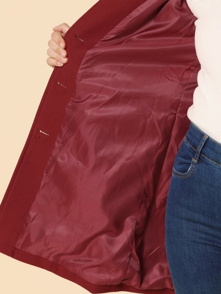 Emma – Classic Coat with Button Closure